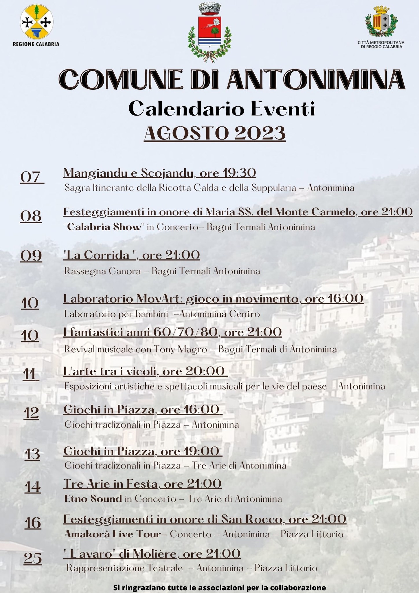 Eventi estivi 2023